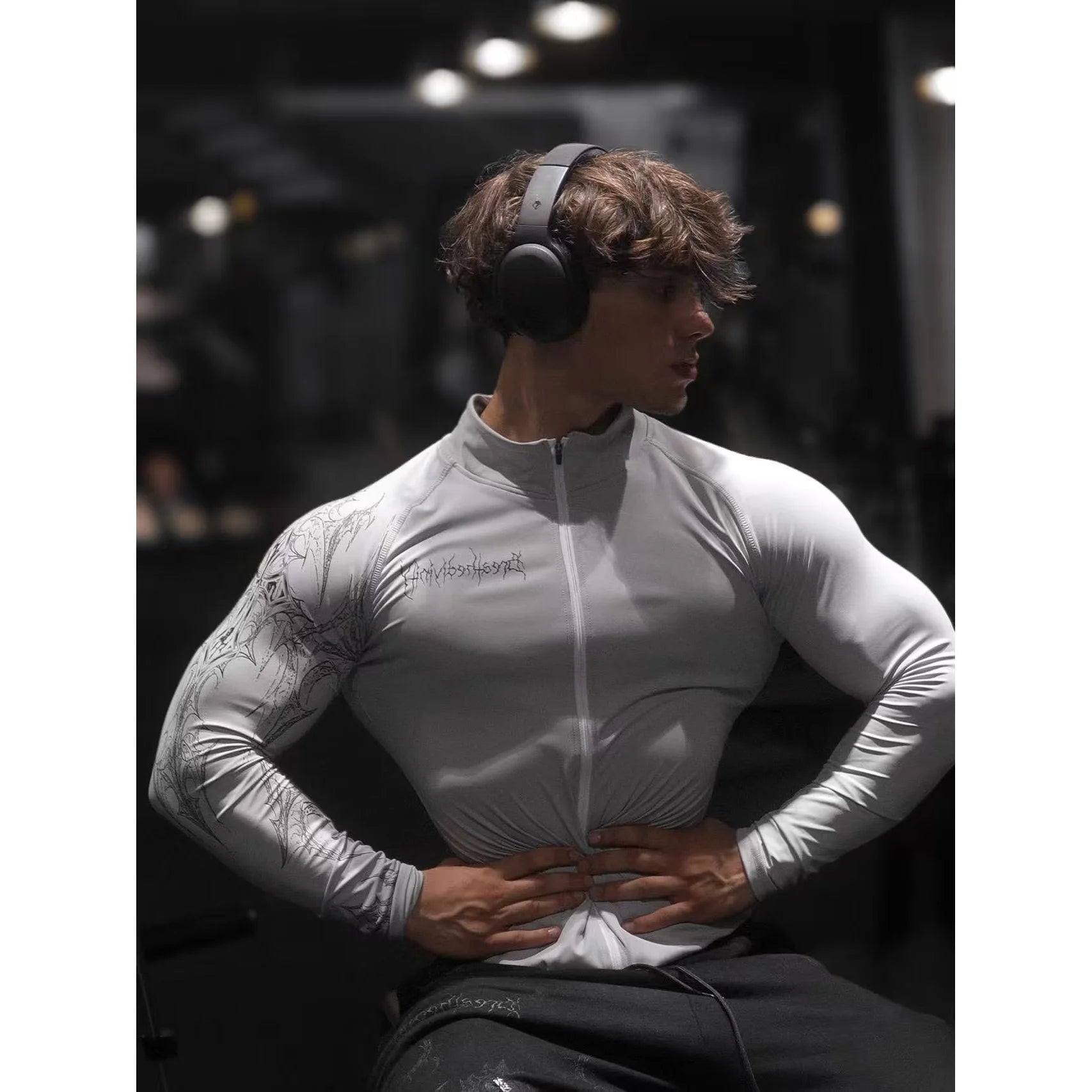 Men's Fitness Speed Dry Tight Shirt 2025 Zipper Jacket Elastic Couples Sportswear for Gym Workout Quick Drying Active Wear